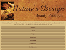 Tablet Screenshot of naturesdesignbeauty.com